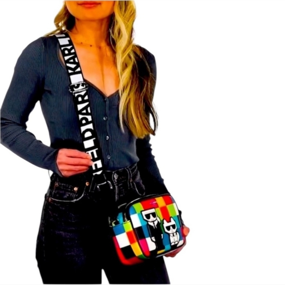 NWT Karl Lagerfeld Multicolor Crossbody Bag - In Gift Box